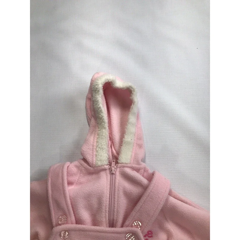Okie Dokie 2 Piece Kitty  Baby Girls Coverall Set Size 9 Months